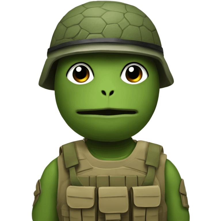 Army soldier turtle emoji