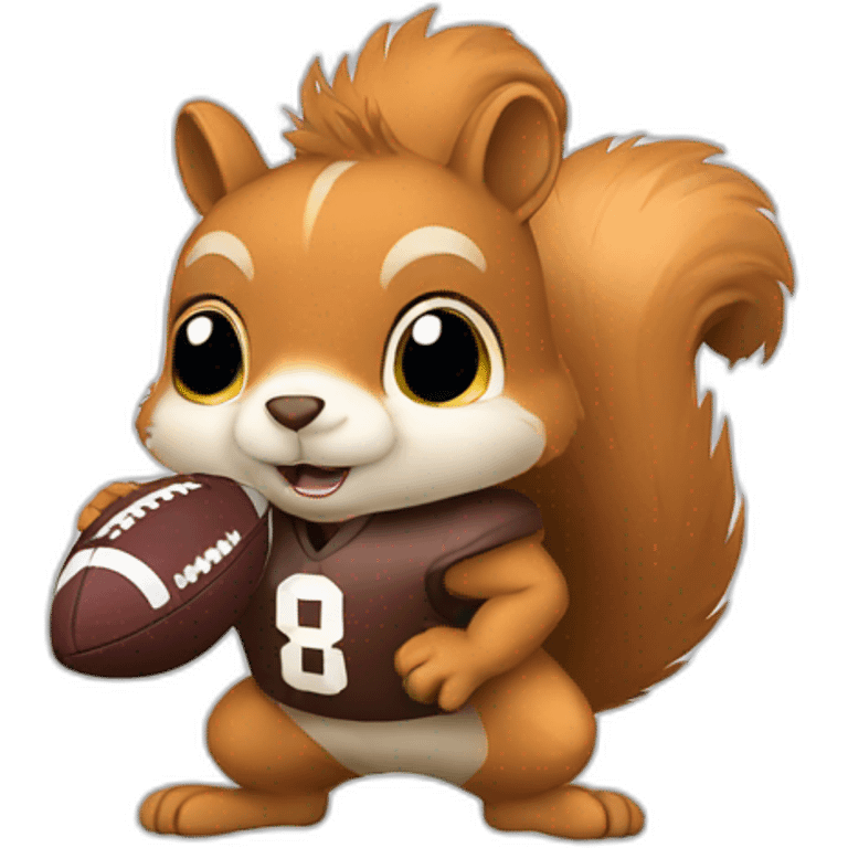 squirrel football emoji