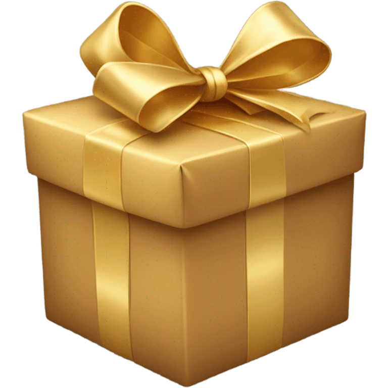 gift box with golden bow emoji