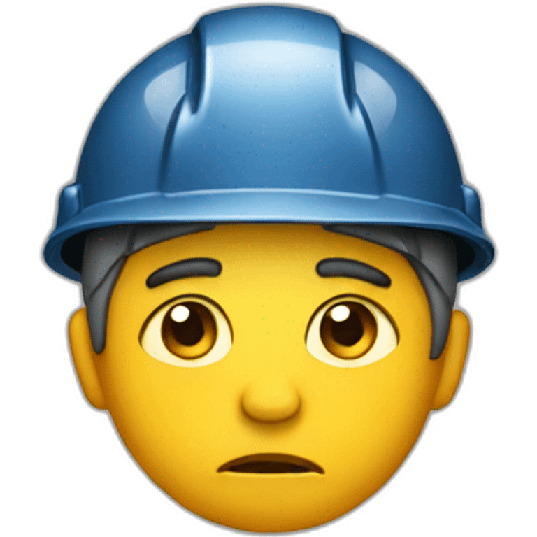 Miner sad with tears emoji