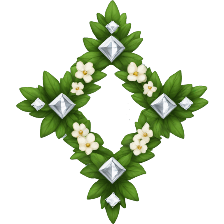 funeral wreath diamond shape emoji