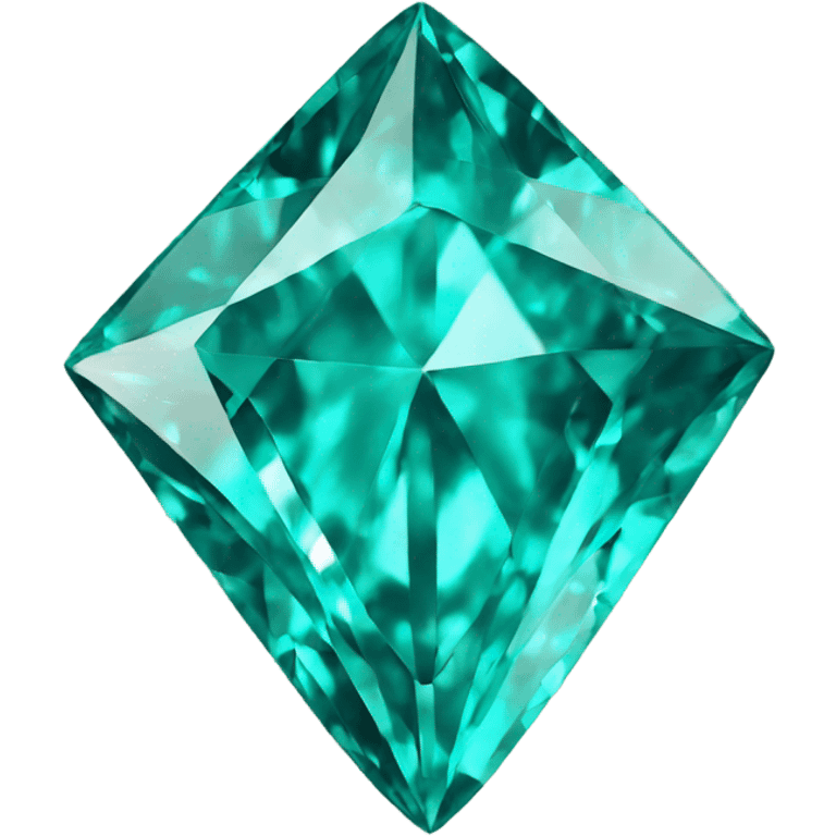 Teal color diamond letter S emoji