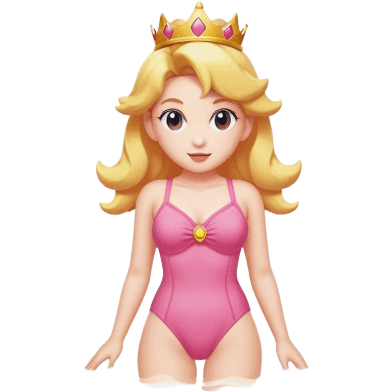 Princess peach in a bathing suit emoji