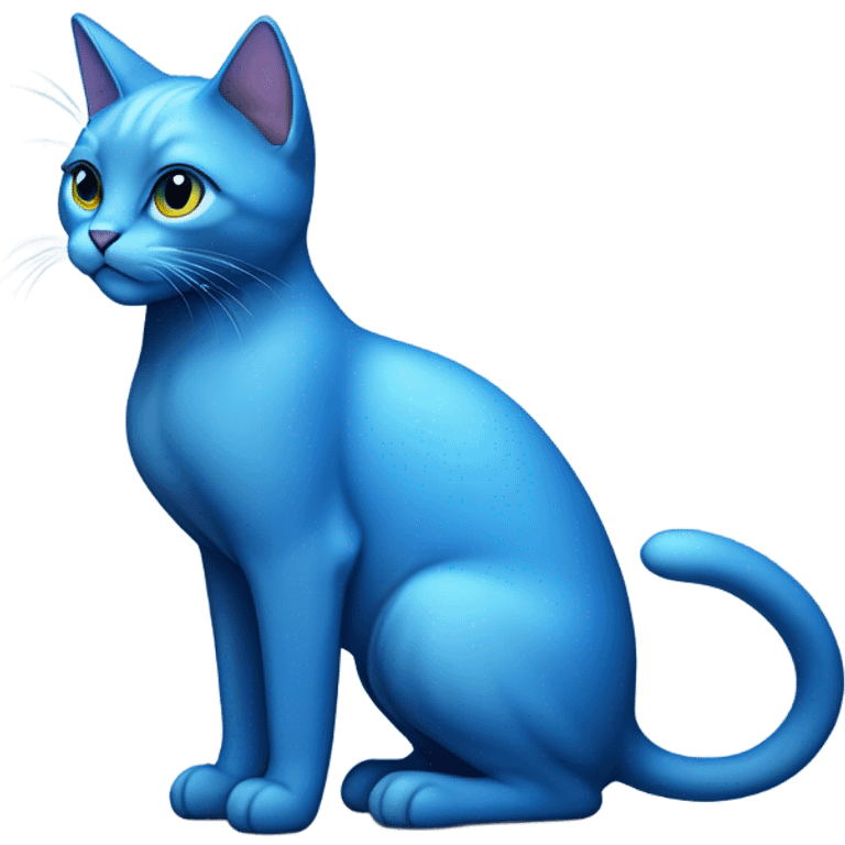 blue cat emoji