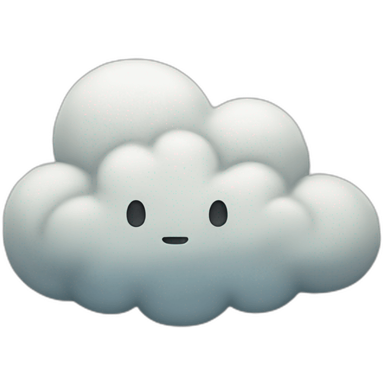 Generous pathetic cloud emoji