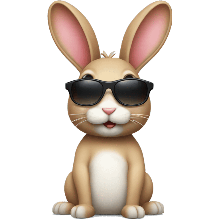 bunny with sunglasses  emoji