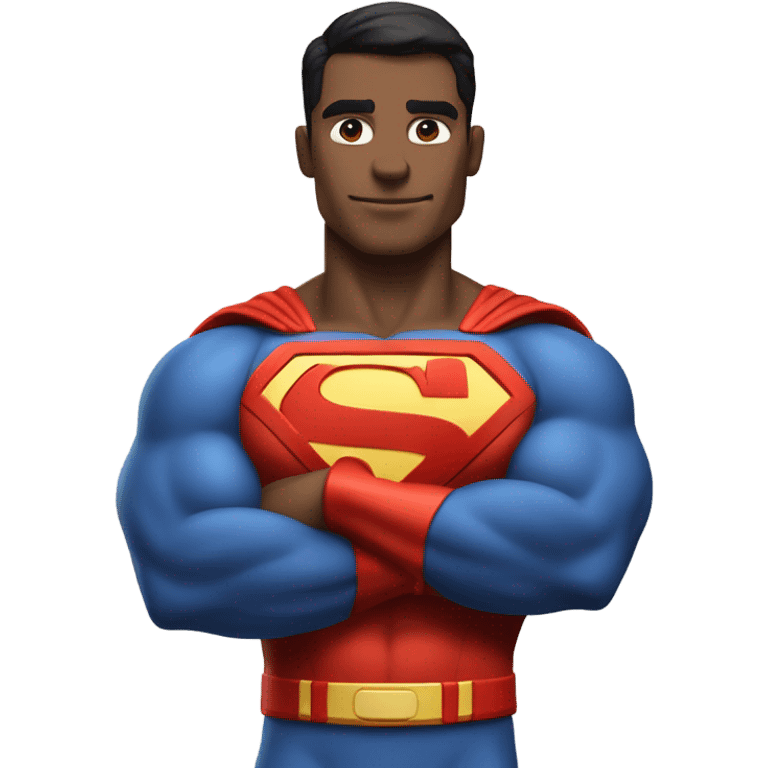 the superman with abs emoji