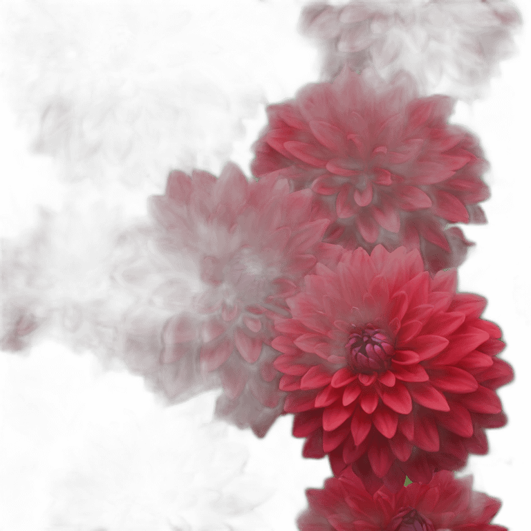 Red dahlia emoji