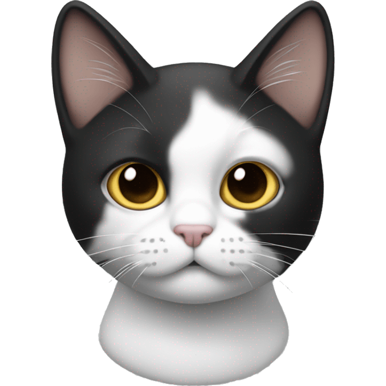 Gato blanco y negro  emoji