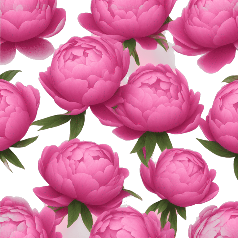 Bouquet of pink peonies emoji