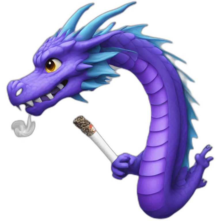 Dragon fume cigarette emoji