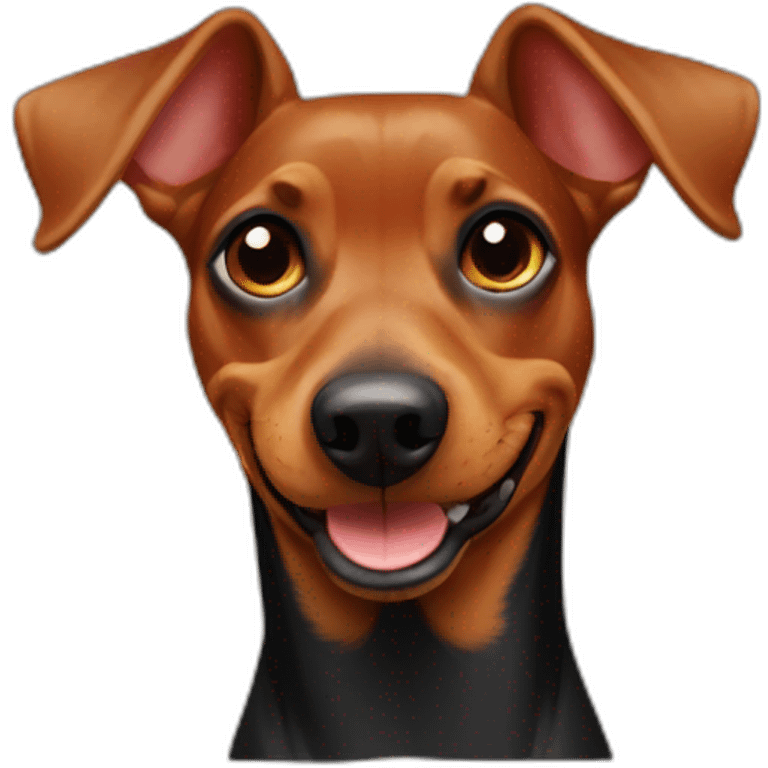 German Pinscher smiling emoji