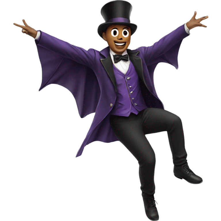 a flying magician emoji