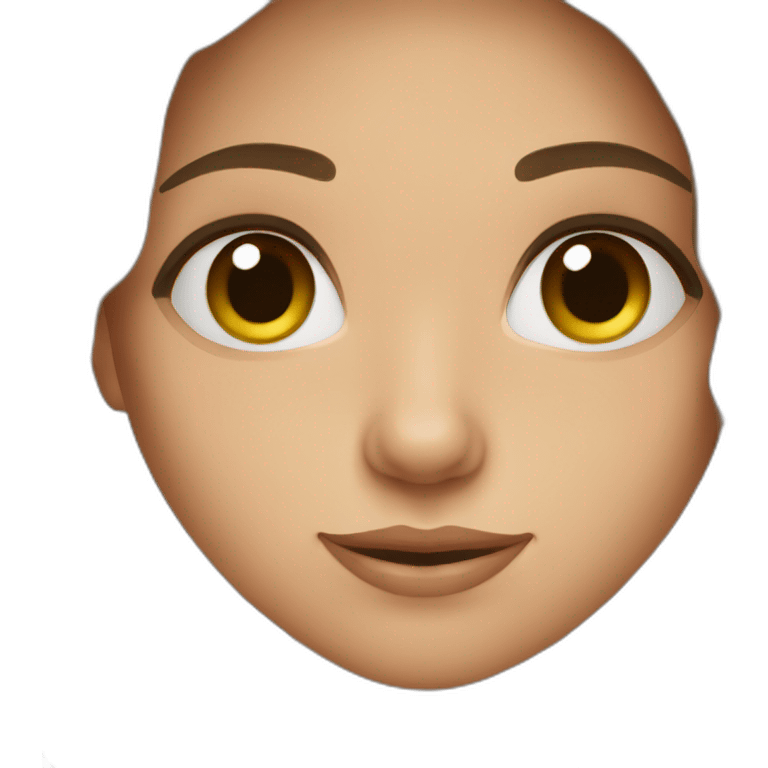 russian girl brown hair emoji