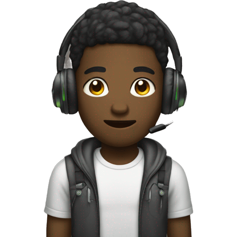 blac boy gamer  emoji