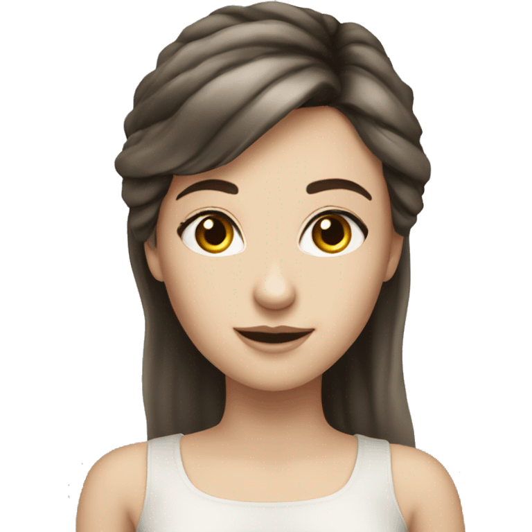 white brunette with dark eyes fairy emoji