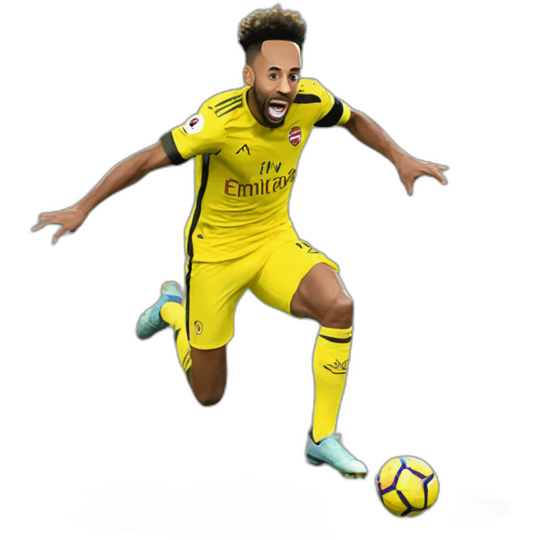 aubameyang miss jumping emoji