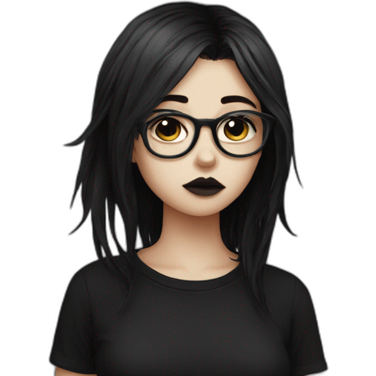 Sad+goth-girl-dark-hair-with-glasses-black-tshirt emoji