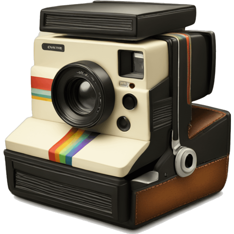 Vintage Polaroid camer emoji