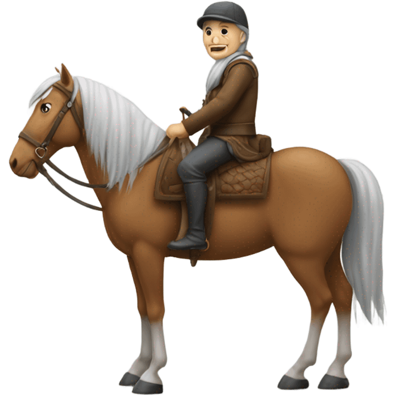 un nain a cheval  emoji