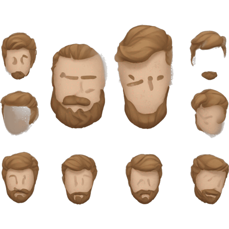 beard men emoji