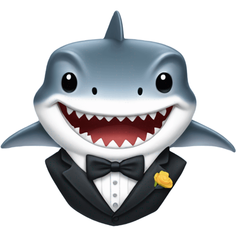 shark in a tux emoji