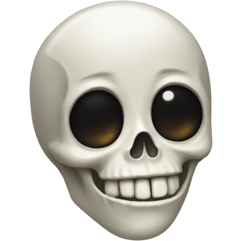 Skeleton with crying face emoji