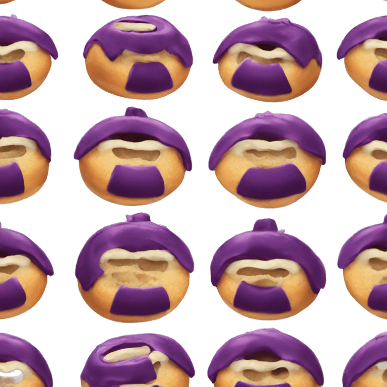 eggplant inside donut emoji