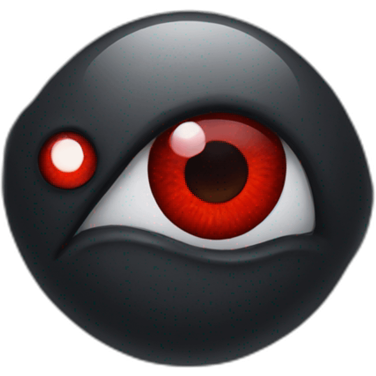 red eyes emoji