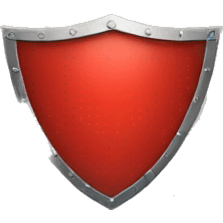 red shield clipart emoji