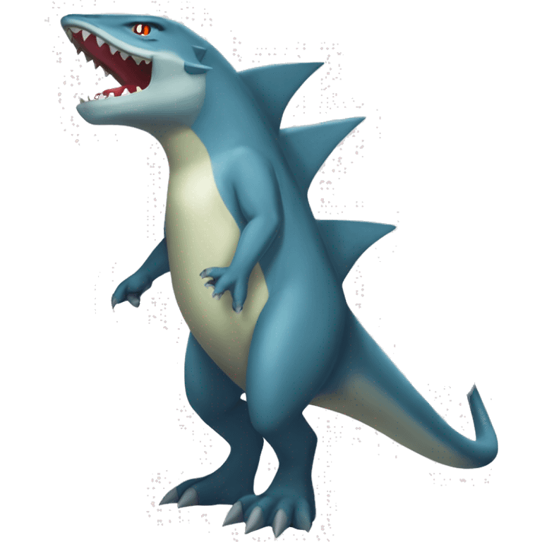 Sharpedo-Charmeleon-Gible-Larvitar-Fakémon Full Body emoji