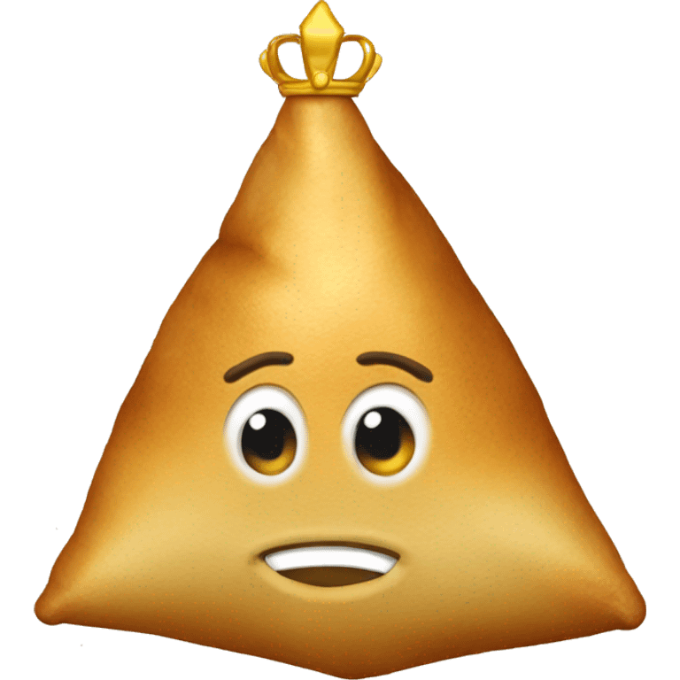 samosa with a crown emoji