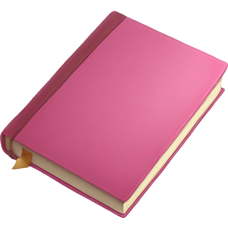 Pink book emoji