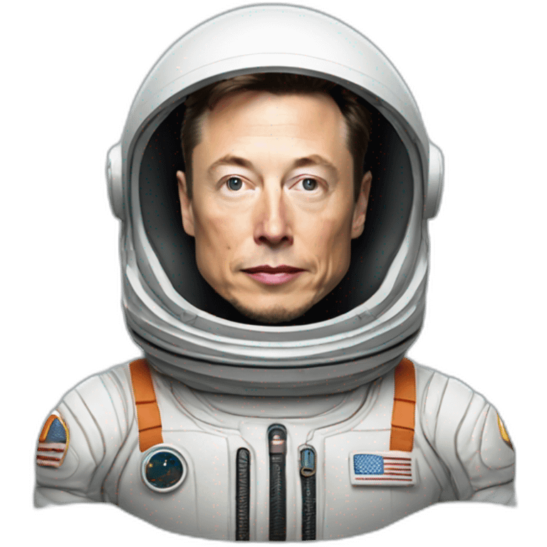 ELON MUSK IN SPACE SUIT emoji