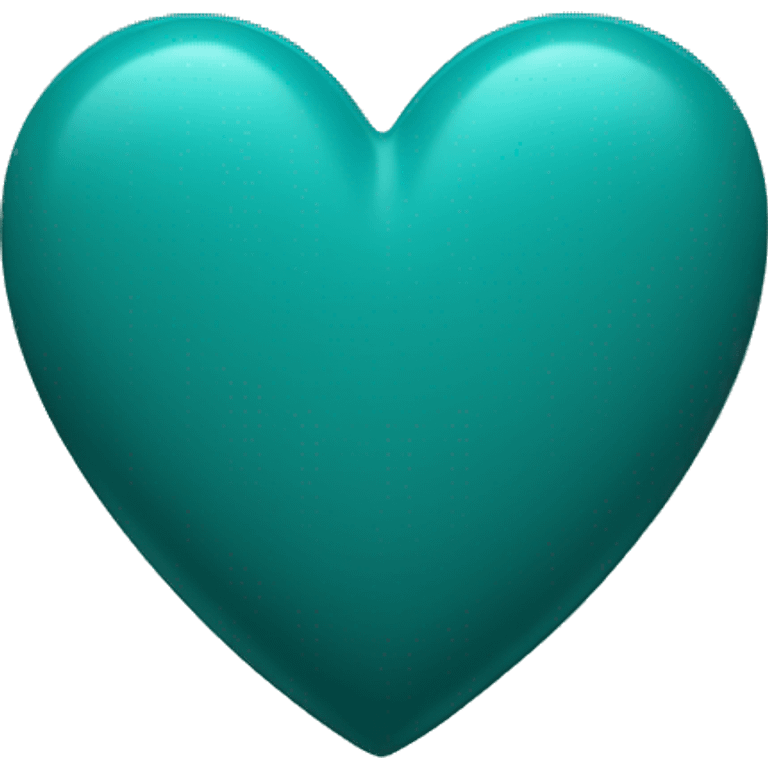 Dark turquoise heart emoji