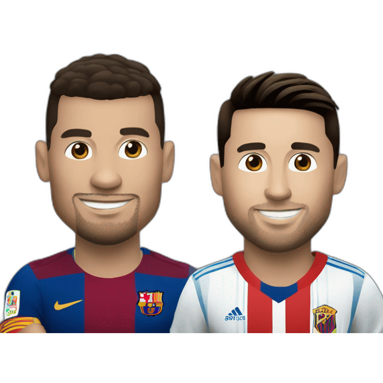 Ronaldo et messi emoji