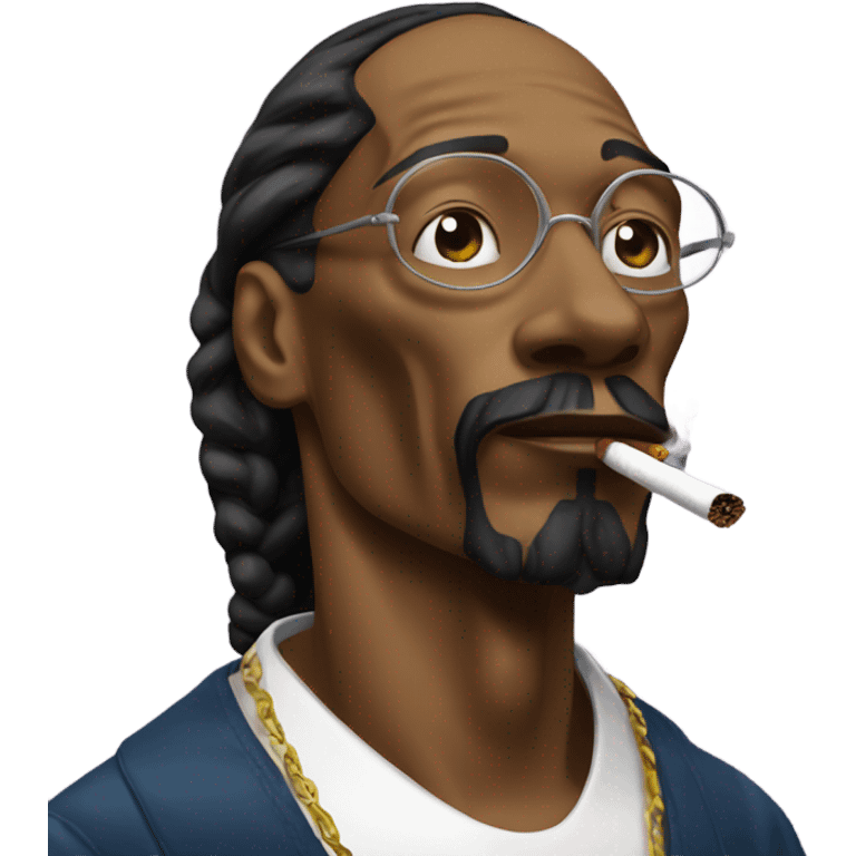 Snoop Dogg smoking emoji