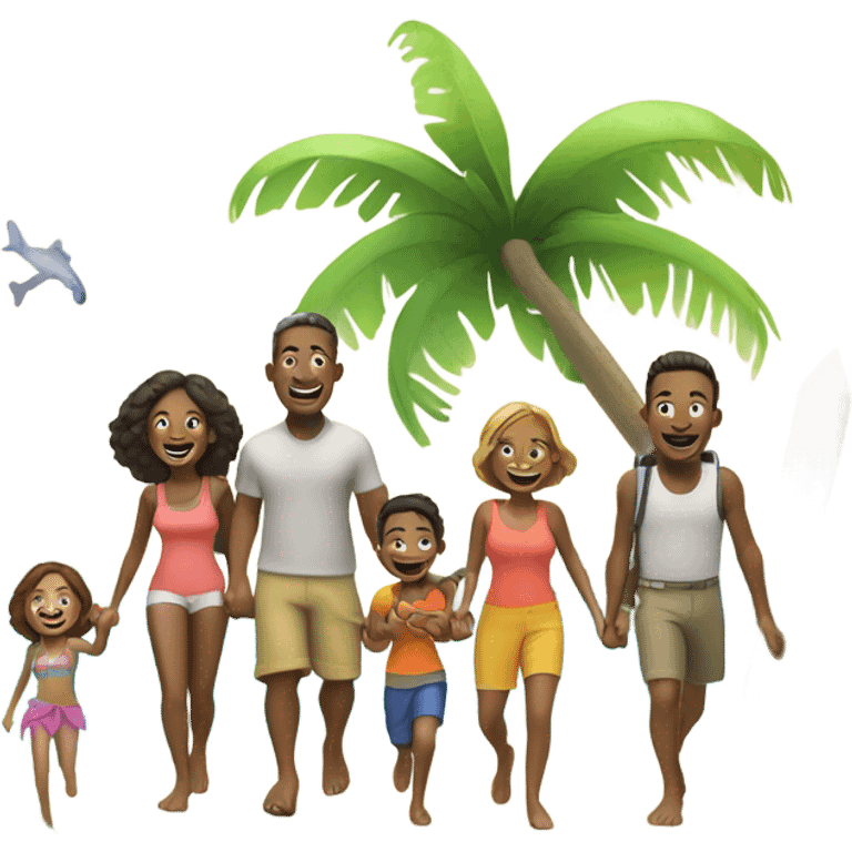 Family Island Hopping trip emoji