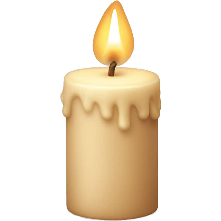 Beige candle  emoji