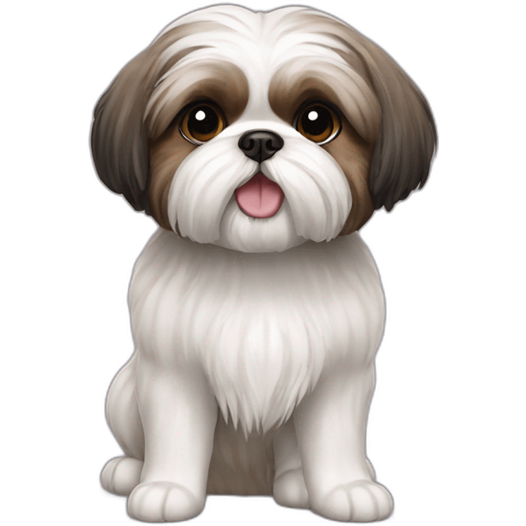 Shih Tzu dog blackish mouth emoji