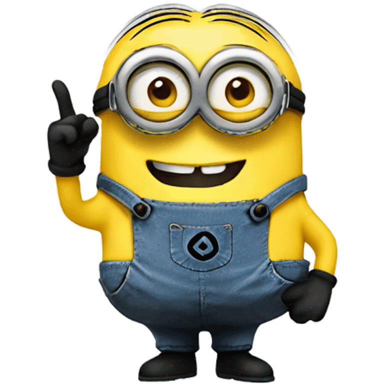 minion peace sign emoji