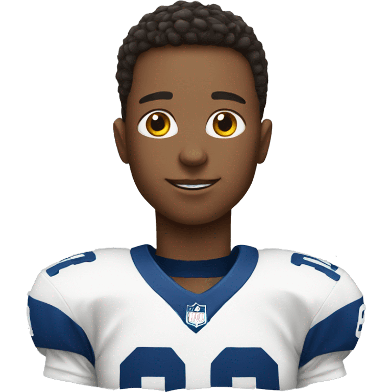 a boy wearing a football jersey emoji