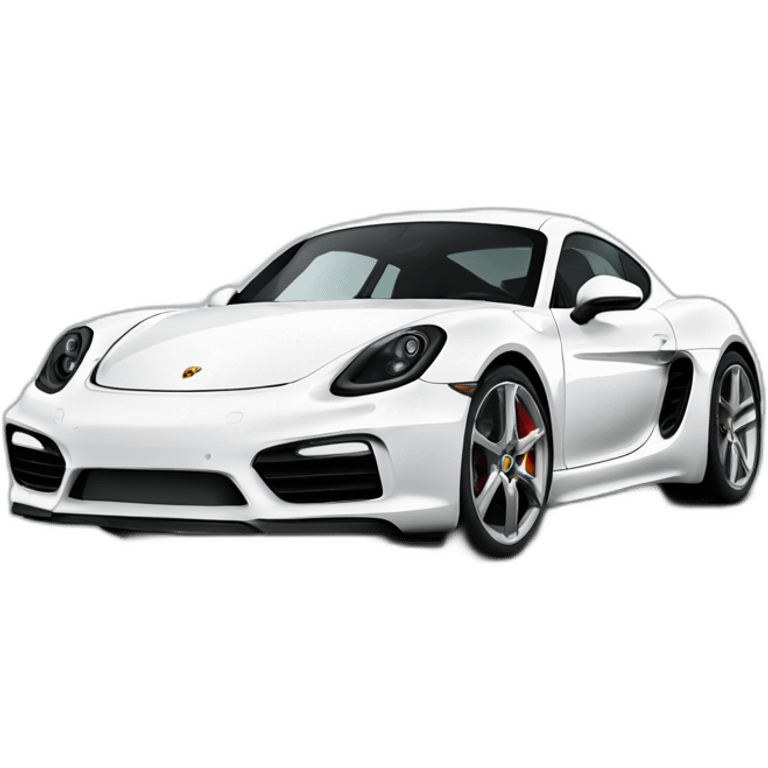 white porshe cayman s 981 emoji