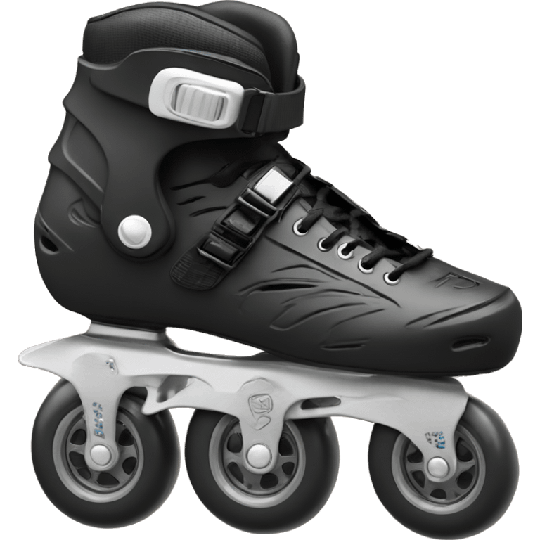 a black rollerblade inline skate, the model called "TWISTER XT" emoji