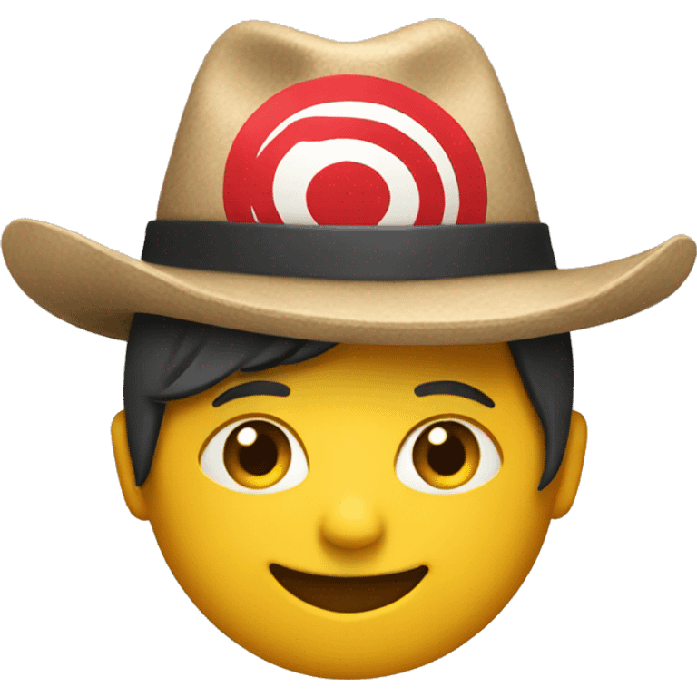 target wearing a hat emoji