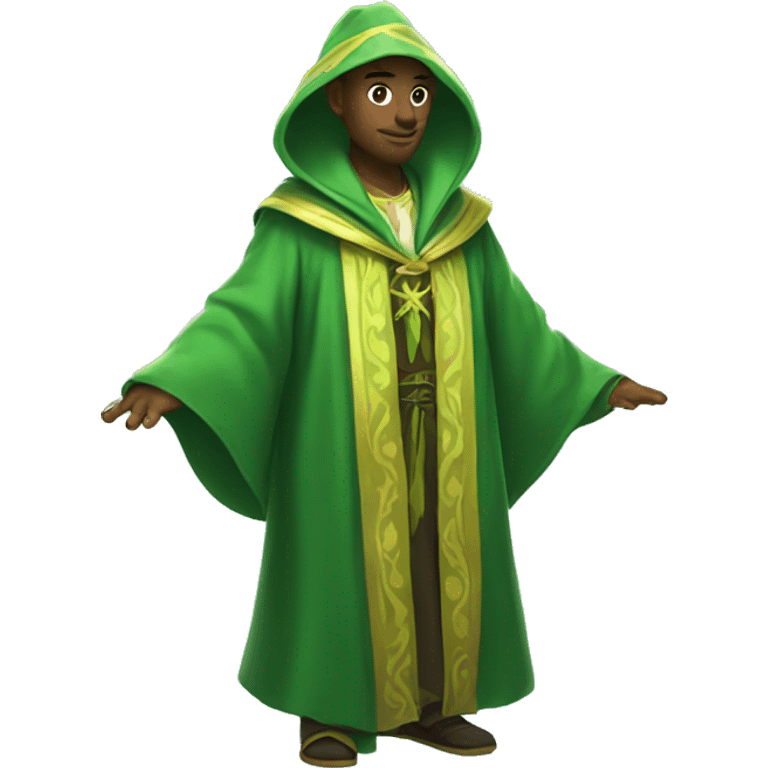 green magic robes emoji