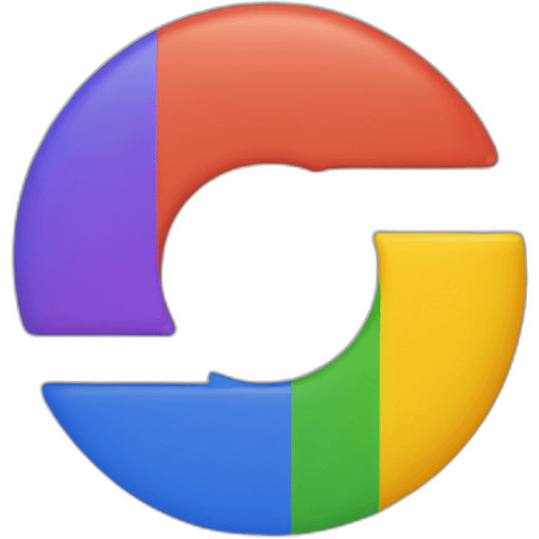 Colourful Google logo emoji