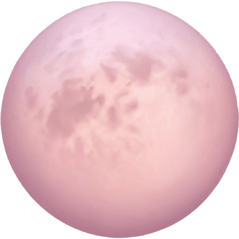 pastel pink moon emoji