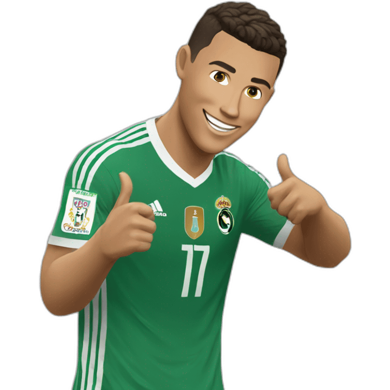 Ronaldo saying Hi emoji