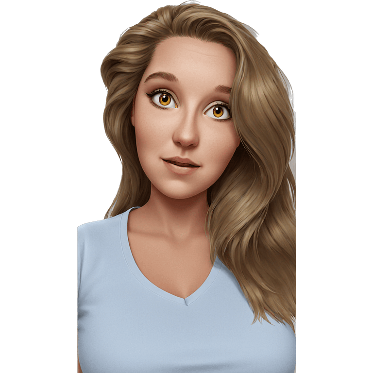 realistic portrait of a girl emoji